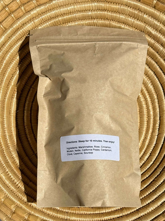 Presence of Rose Tea Directions and Ingredients Backside