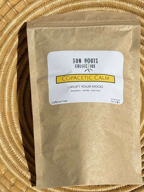 Copacetic Calm Uplifting Mood Tea with Blueberry and Vanilla Front Side