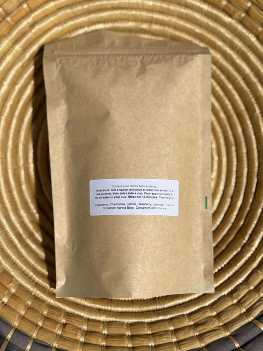 Digestive Support Herbal Tea Ingredients Backside