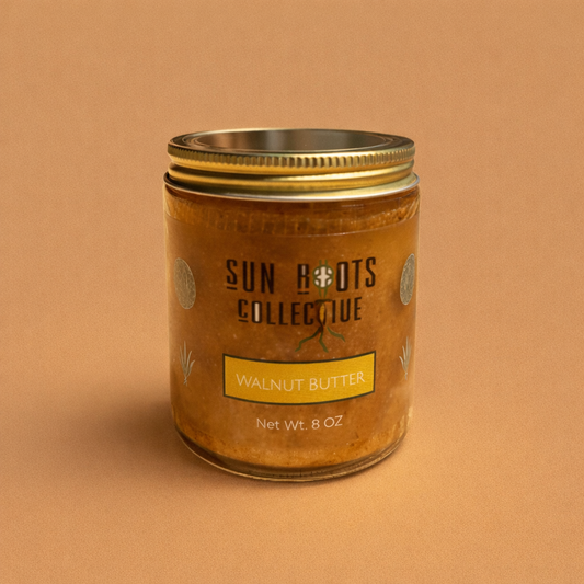 Nutrient-dense original walnut butter, a holistic health food handcrafted with intention. Made with 3 ingredients.
